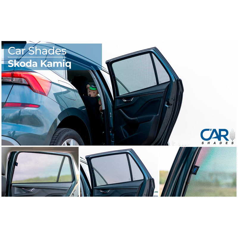 Set Car Shades (achterportieren)  Skoda Kamiq 2019- (2-delig)