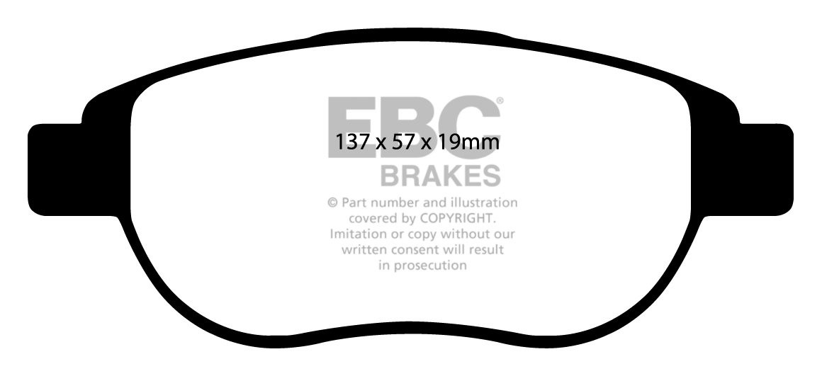 EBC Brakes PEUGEOT 207CC 1.6 2007-.. Remblokken voorzijde greens