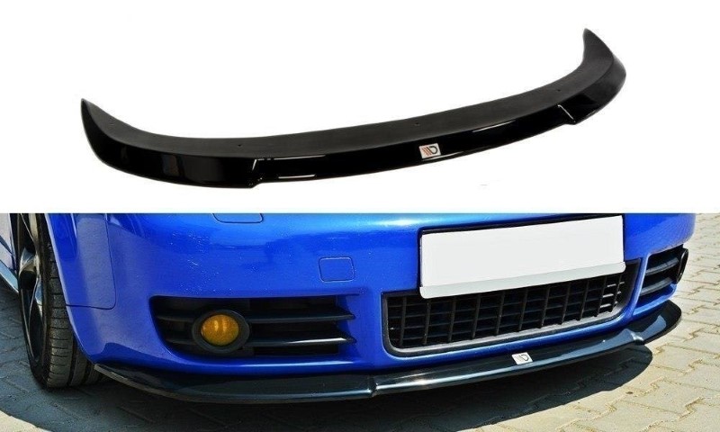 Voorspoiler passend voor Audi S4 B6 Glanzend Zwart