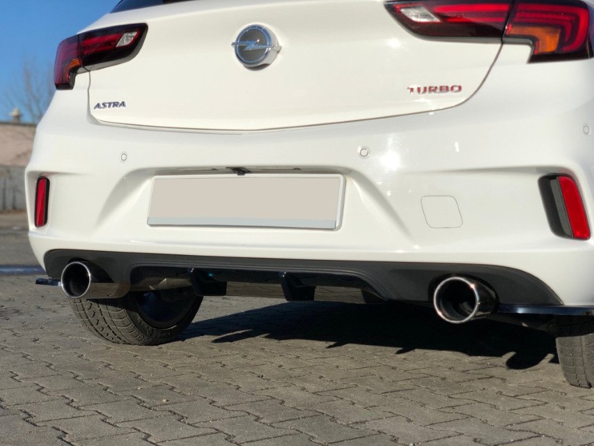 Achterzijde skirts Opel Astra K Maxton Design glans zwart