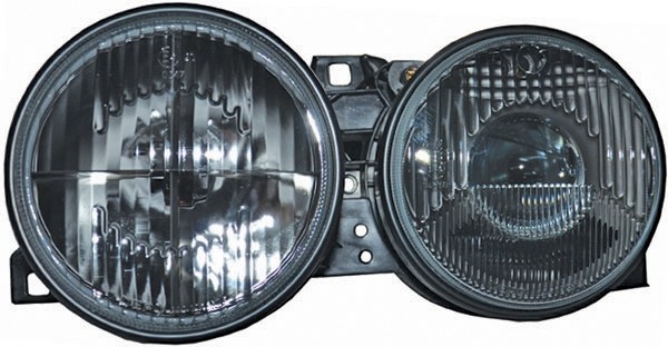 Koplampen passend voor BMW E30 82-94 Zwart Kruis