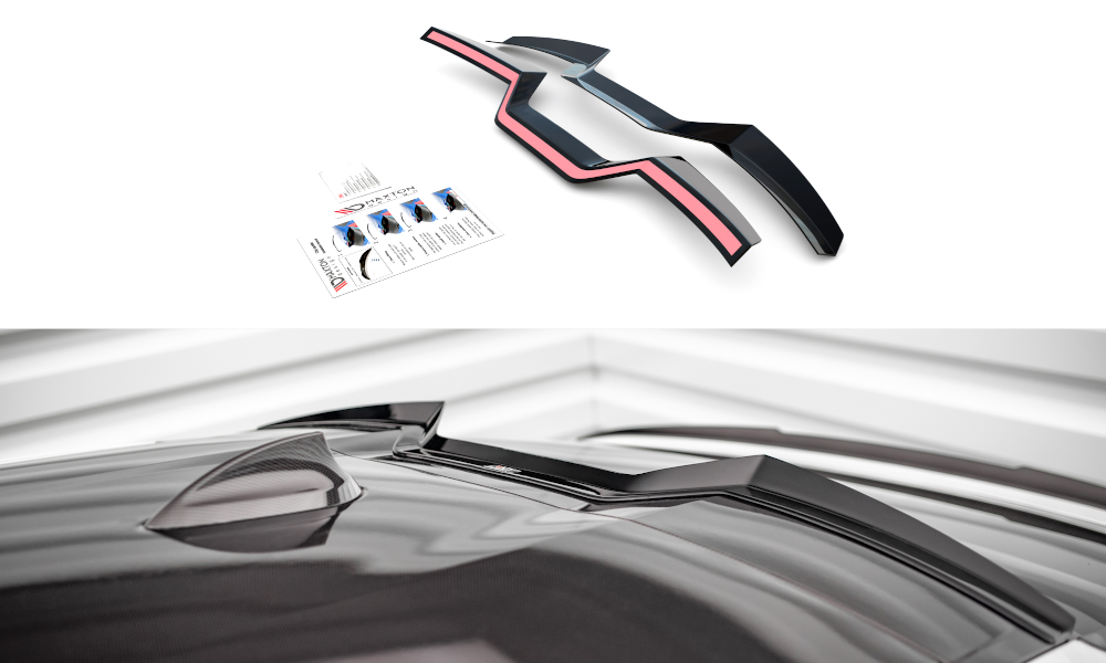 Spoiler passend voor BMW X6 M-pakket G06 glans zwart