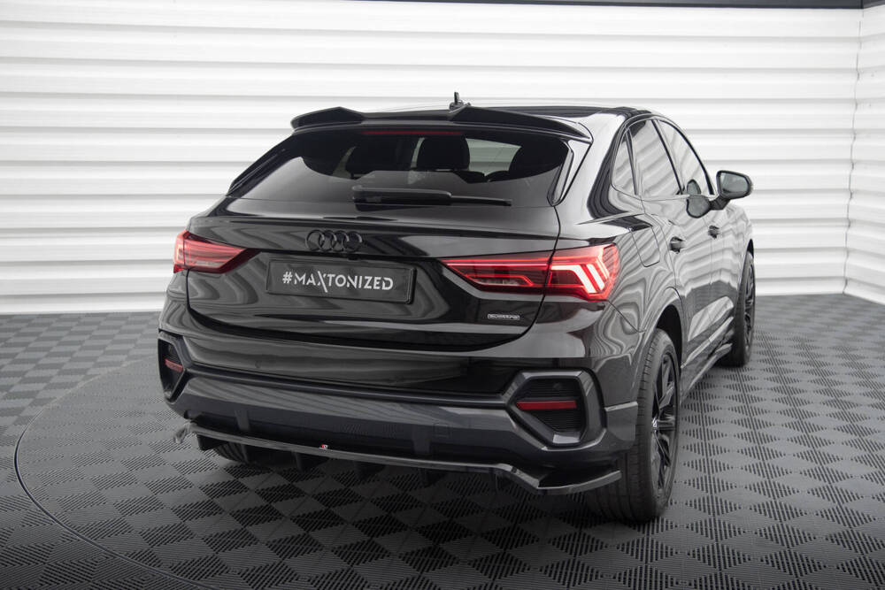 Diffuser passend voor Audi Q3 Sportback F3 Maxton Glans Zwart