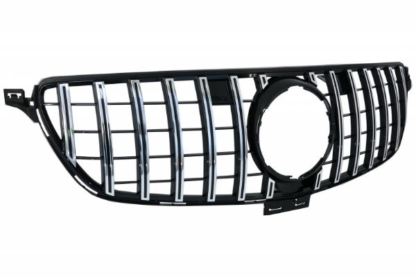 Grill passend voor Mercedes GLE Coupe C292 (15-18) GLE W166 SUV (15-18) GT-R Panamericana Design Chroom
