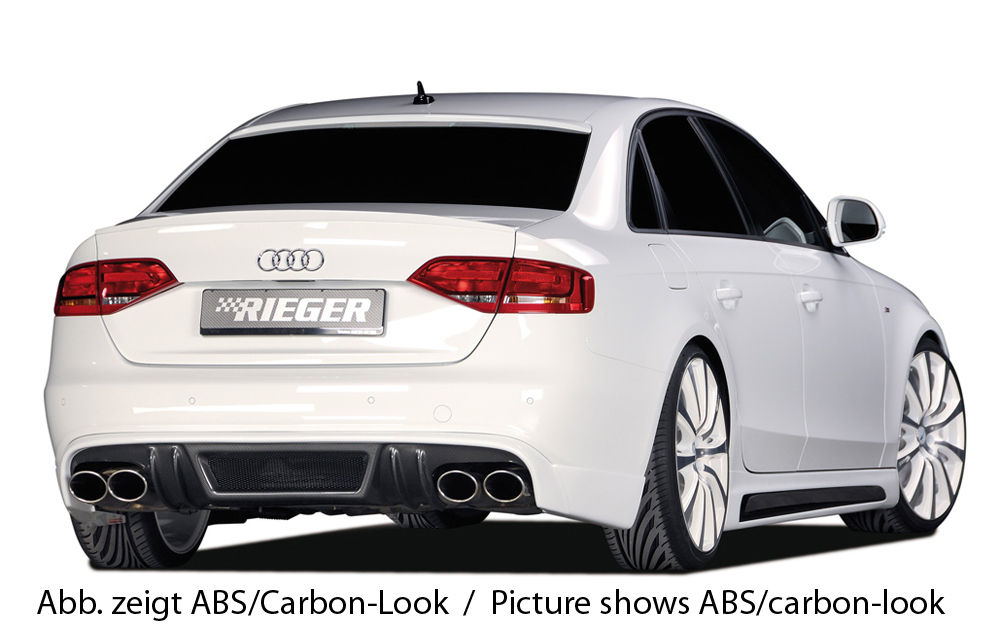 Diffuser Audi A4 B8 S-Line en S4 Rieger