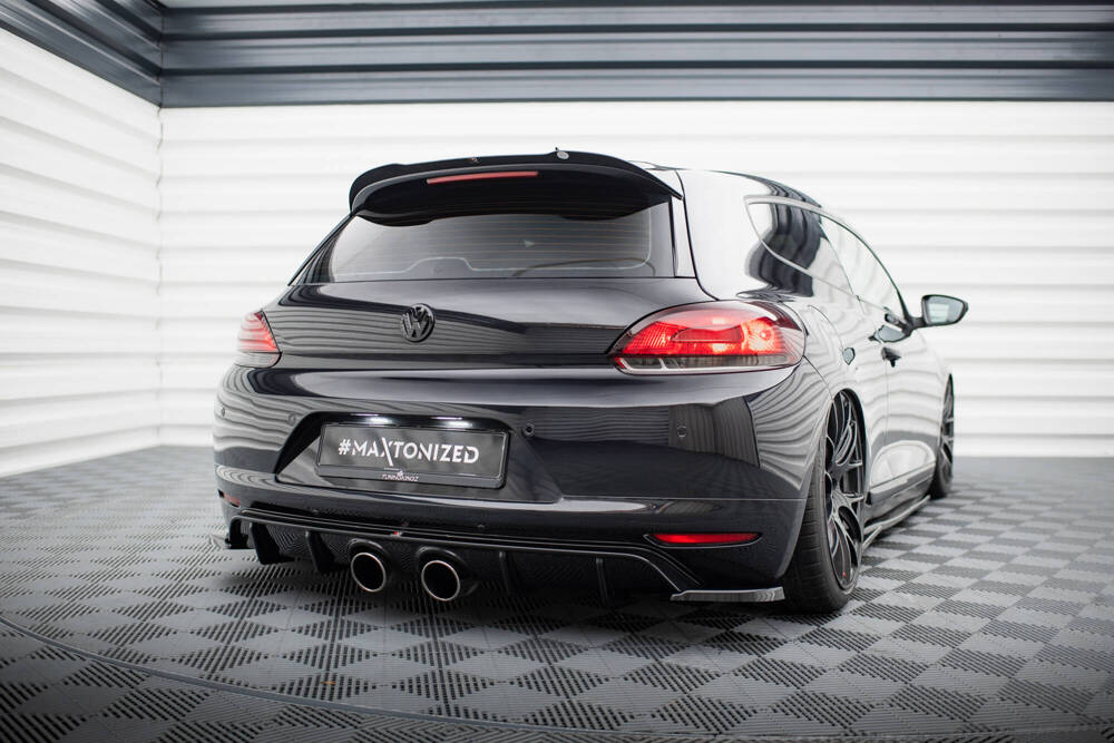 Diffuser passend voor Volkswagen Scirocco Maxton Glans Zwart R32 Look