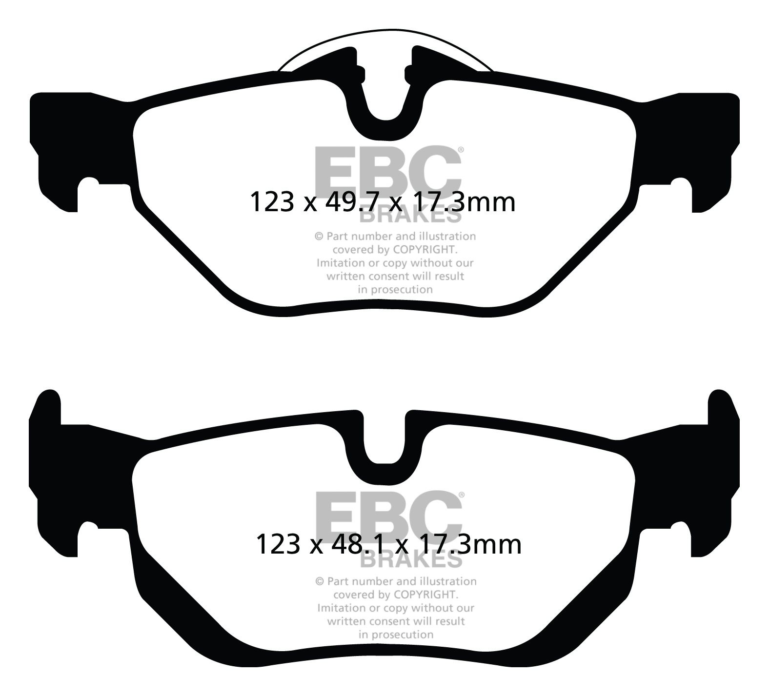 EBC Brakes BMW 320 2.0 (E92) 2010-.. Remblokken achterzijde