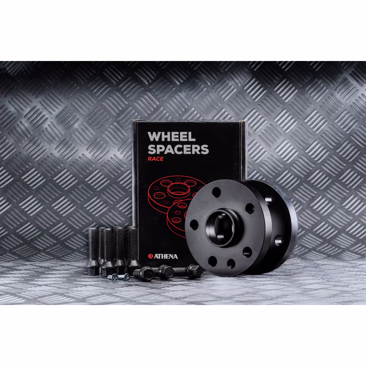 Spoorverbreders 5x112 naaf:57 dikte:20mm Audi VW Seat Skoda incl. wielbouten Zwart
