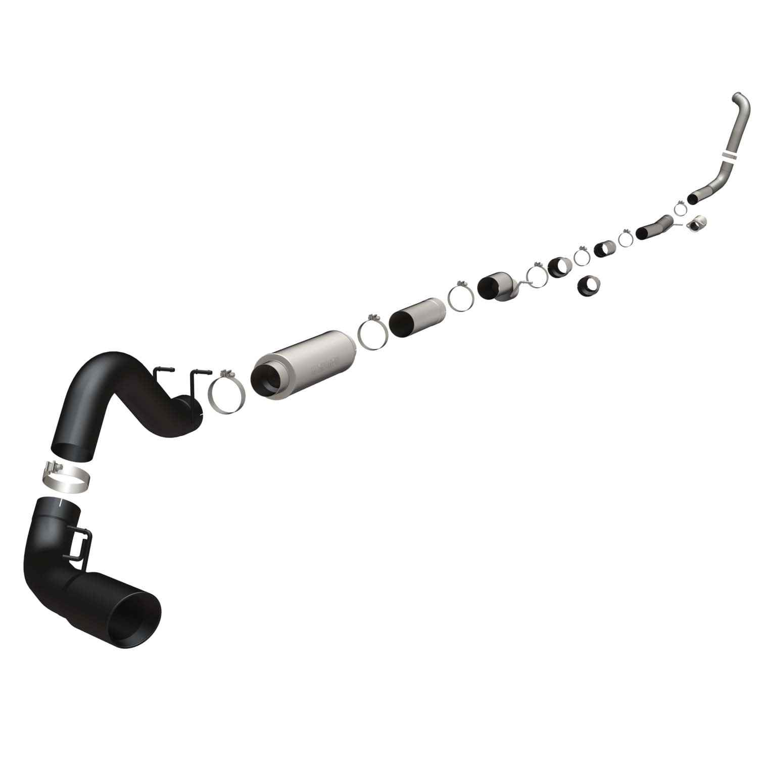 Ford Cat-Back 05-07 Ford F-Series 6.0L Black Magnaflow Cat-Back