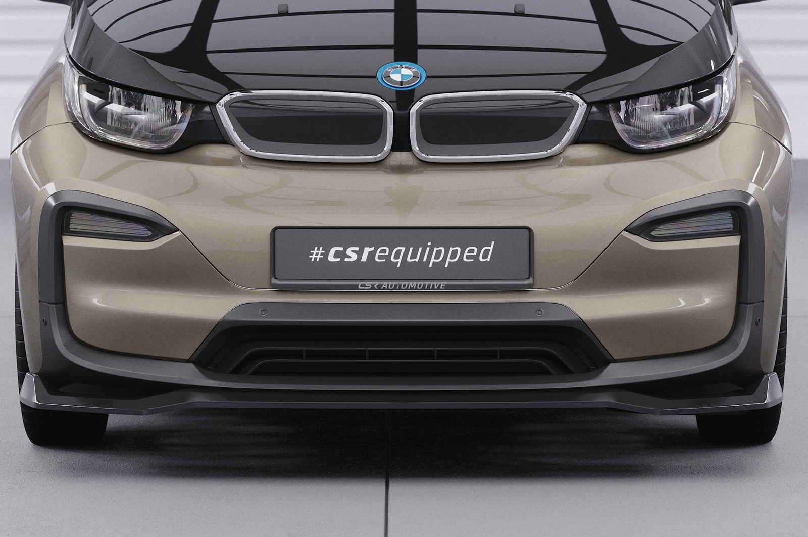 Voorspoiler passend voor BMW i3 Glans Zwart (2017–) CSR