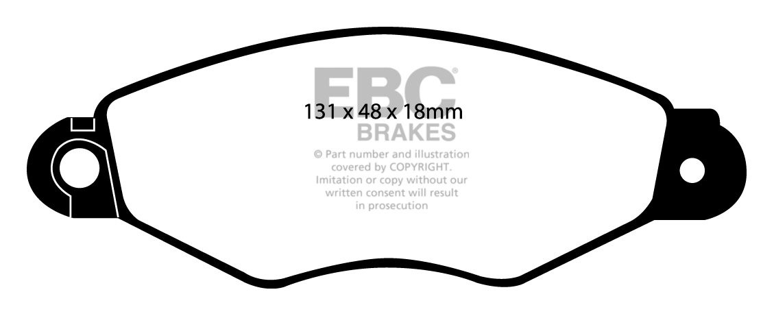 EBC Brakes RENAULT Kangoo 1.9 D 99-2001 Remblokken voorzijde