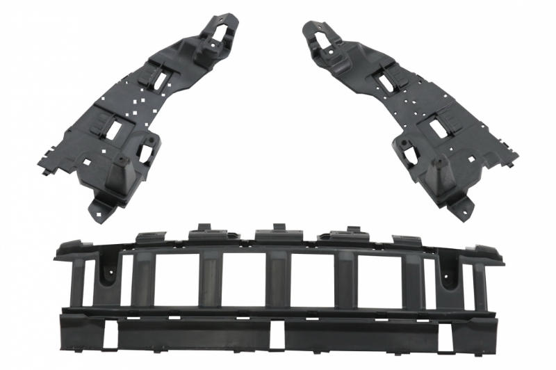 Achterbumper Diffuser passend voor Mercedes W205 C-Klasse C63 Design Zwarte Tips AMG Sport Line