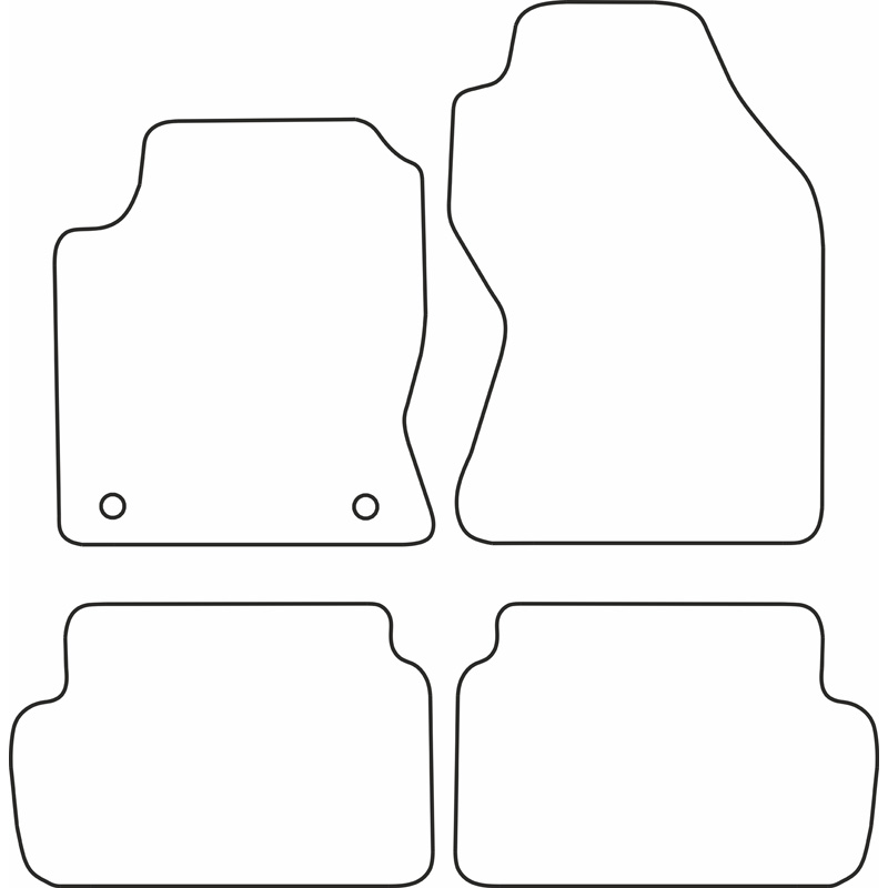 Automatten Velours  Ford Focus 2002-2004