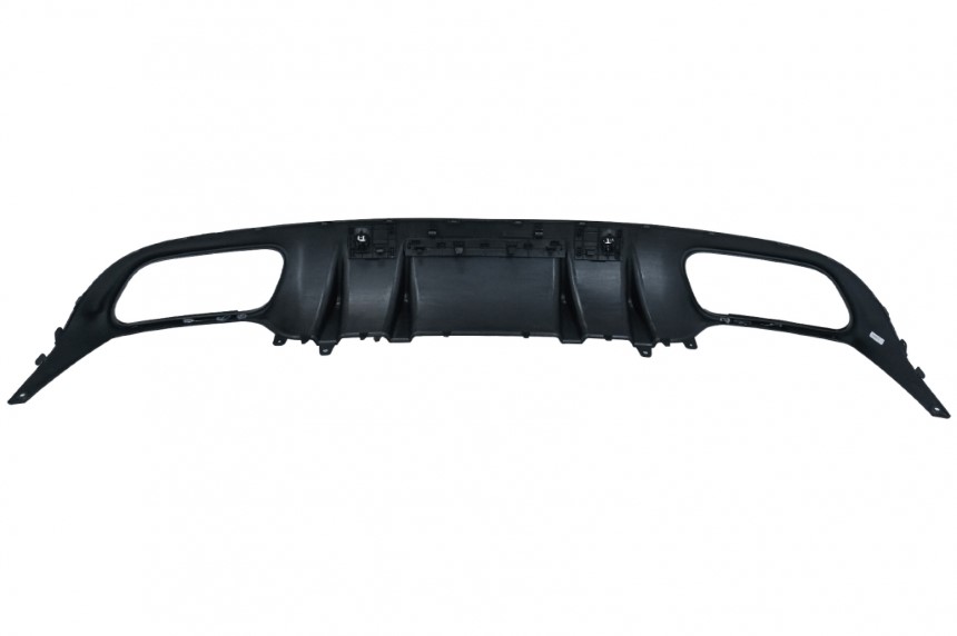 Diffuser passend voor Mercedes C205 A205 Coupe / Cabrio 15-19 C43 Design Zwart