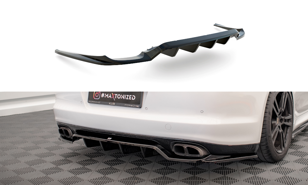 Diffuser Porsche Panamera Turbo 970 Maxton Glans Zwart