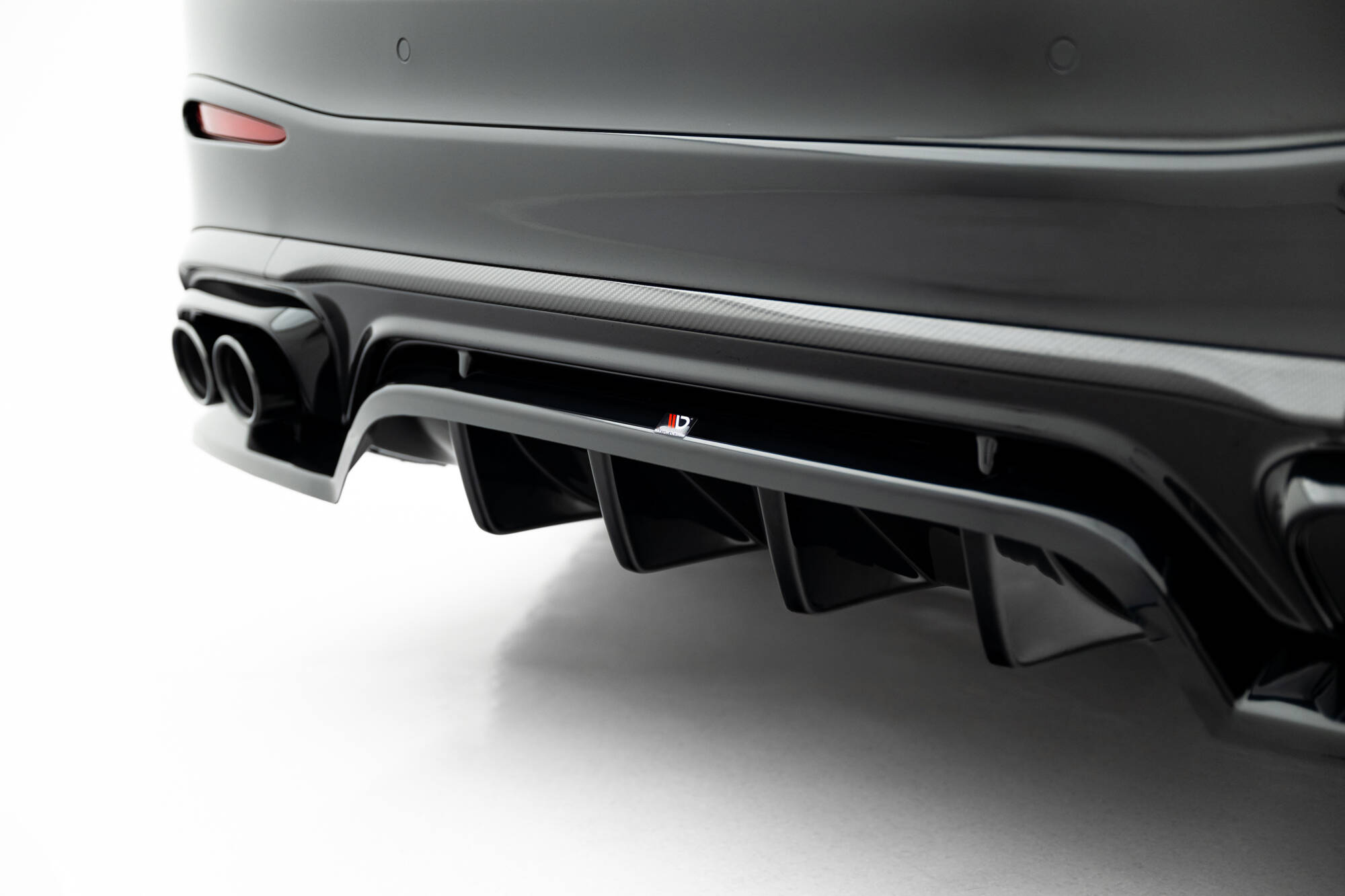 Achter Diffuser passend voor Mercedes-AMG GLC 43 X254 Maxton Glanzend zwart