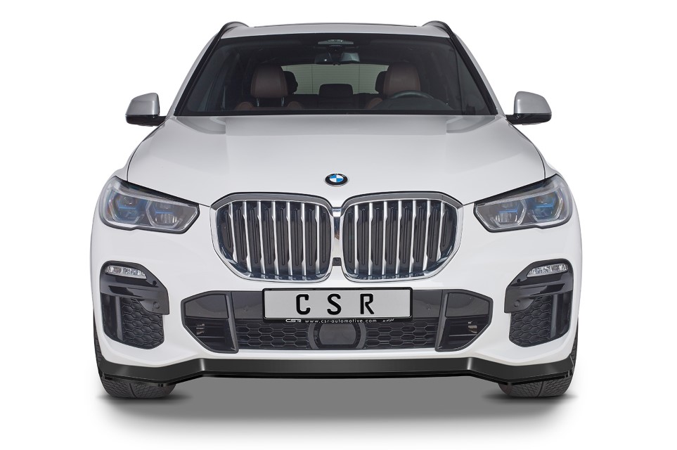 Voorspoiler passend voor BMW X5 G05 M-Pakket CSR Glans Zwart