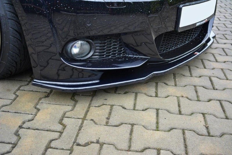 Voorspoiler passend voor BMW 3 E92 M-PACK FACELIFT V.2 Glanzend Zwart