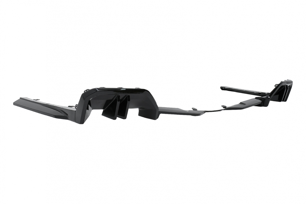 Diffuser passend voor BMW 5 G60 M-pack Black Knight Design Glans Zwart