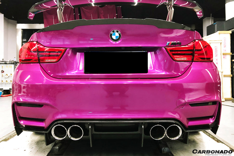 BMW M3 F80 & M4 F82 SM Style Carbon Fiber Rear Diffuser 2014-2020