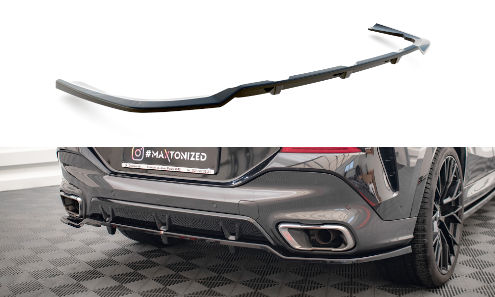 Diffuser V.2 BMW X6 M-pakket G06 glans zwart