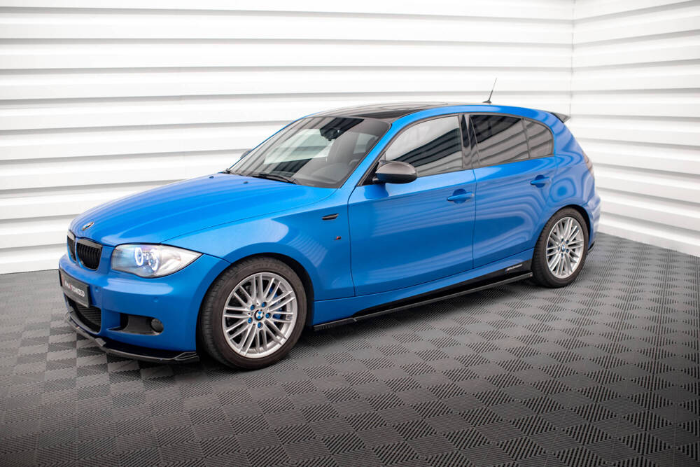 Zijskirts BMW 1 Serie M Pakket E87 Maxton Glans Zwart