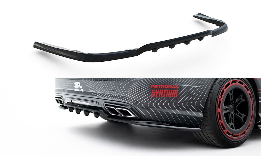 Achter Diffuser passend voor Mercedes-Benz SL63 AMG R231 Maxton