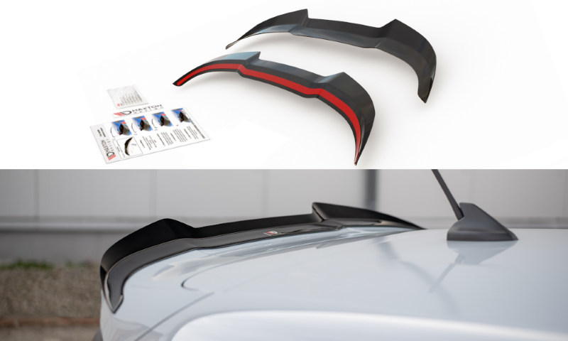 Spoilerkap Ford Fiesta Mk8 ST / ST-Line V.2 Glanzend Zwart Maxton