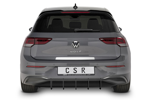 Diffuser passend voor Volkswagen Golf 8 CSR Racing Mat Zwart