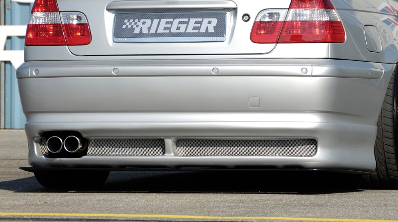 Spoilerzwaard voor Achterbumper Diffuser passend voor BMW E46 Sedan vanaf 2002 Rieger