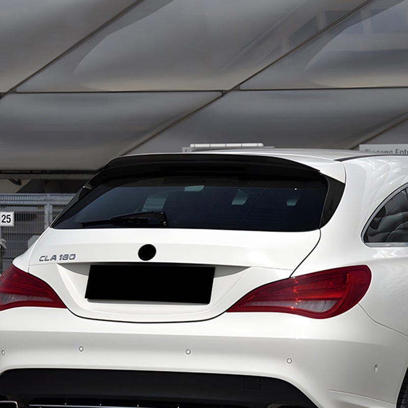Dakspoiler (Spoiler Cap)  Mercedes CLA X117 Shooting Brake 2015-2019 (ABS Glanzend zwart)