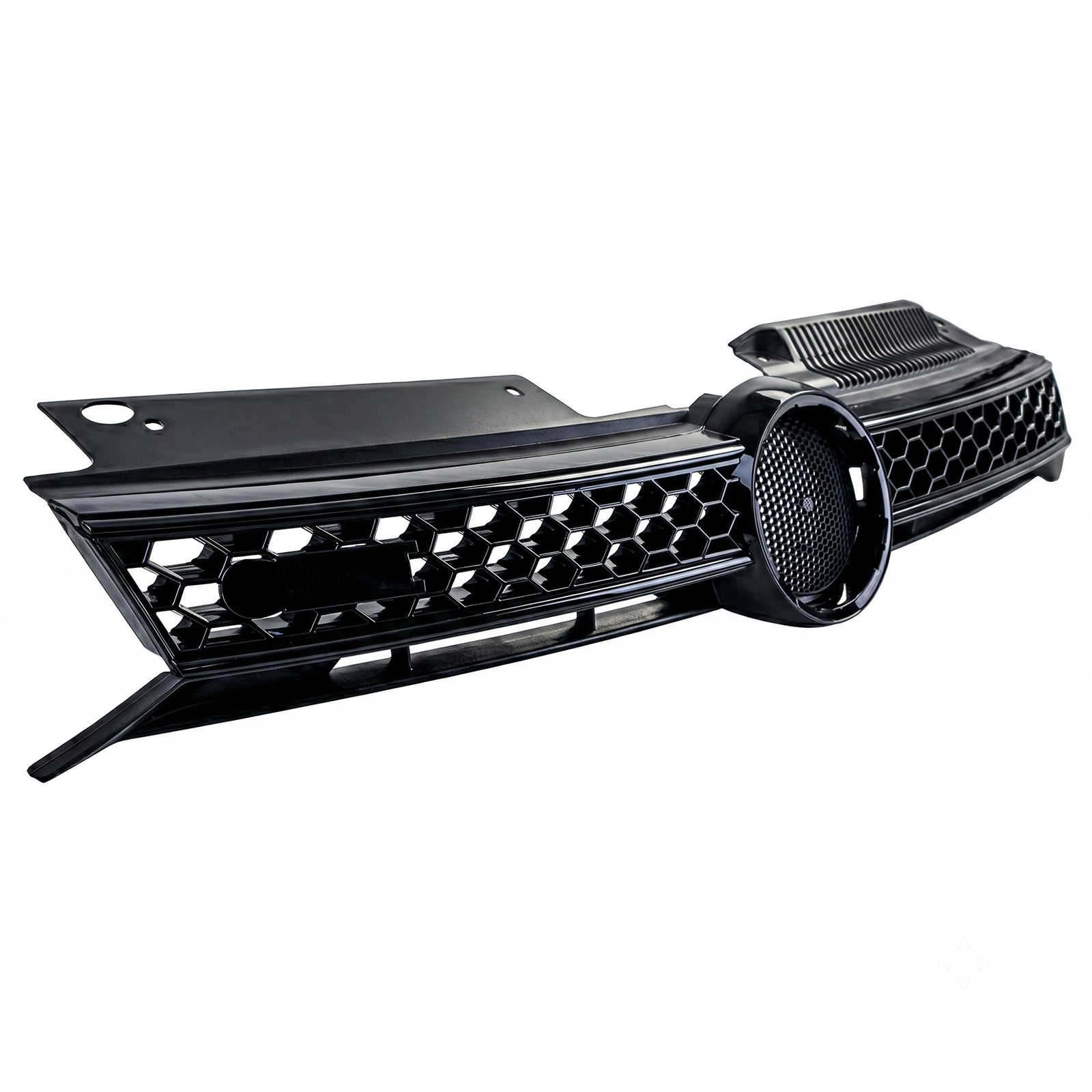 Grill passend voor VW Golf VI GTI Glans Zwart