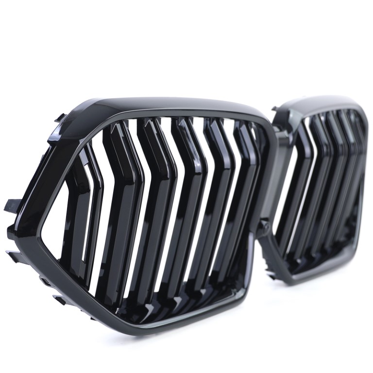 Grill passend voor BMW X6 G06 Glans Zwart Dubbel