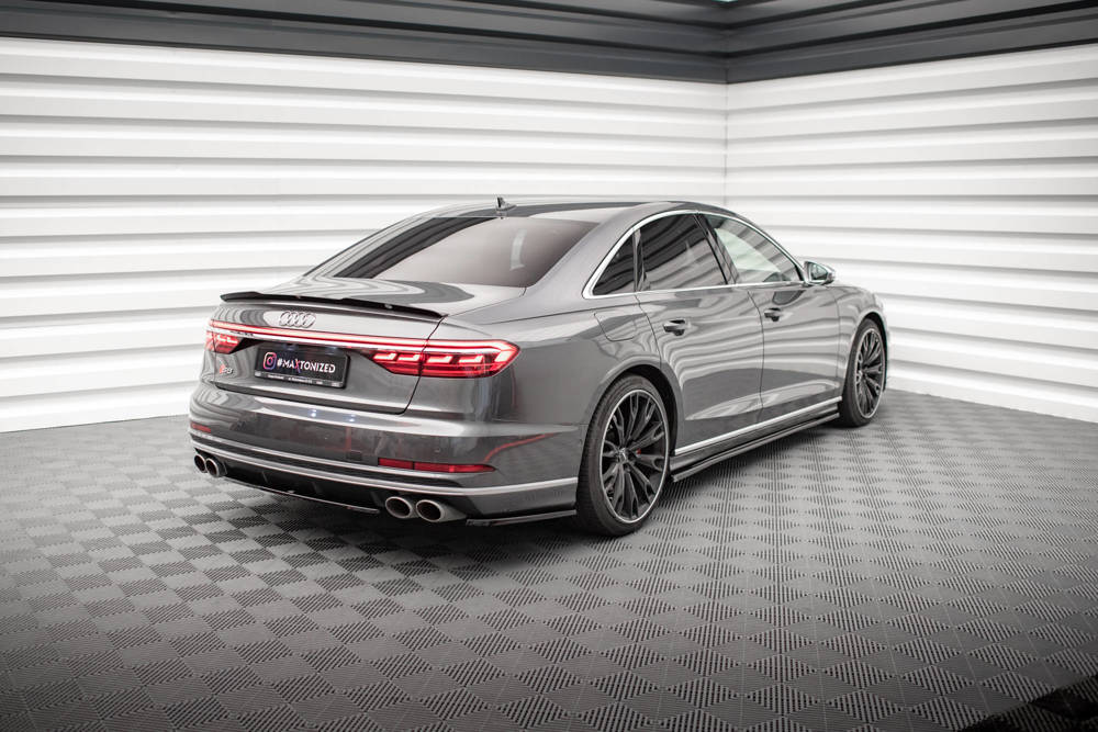 Diffuser passend voor Audi S8 D5 Maxton Glans Zwart