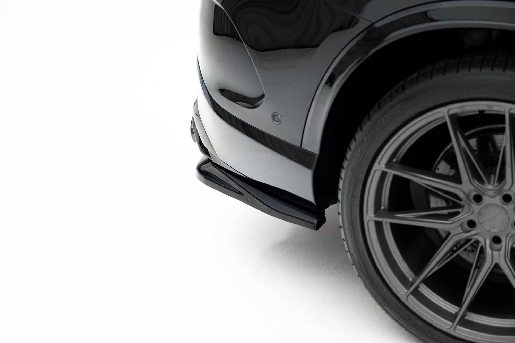 Achter Diffuser passend voor Mercedes-AMG GLC 43 X254 Maxton Glanzend zwart