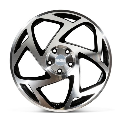 RADI8 S5 8.5/9.5x18 5x112 40 Gloss black machine face 66,6 Velge