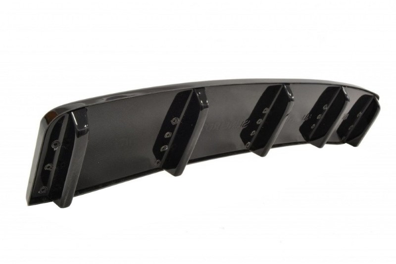 Diffuser passend voor Audi A7 S-Line C7 FL Glanzend Zwart