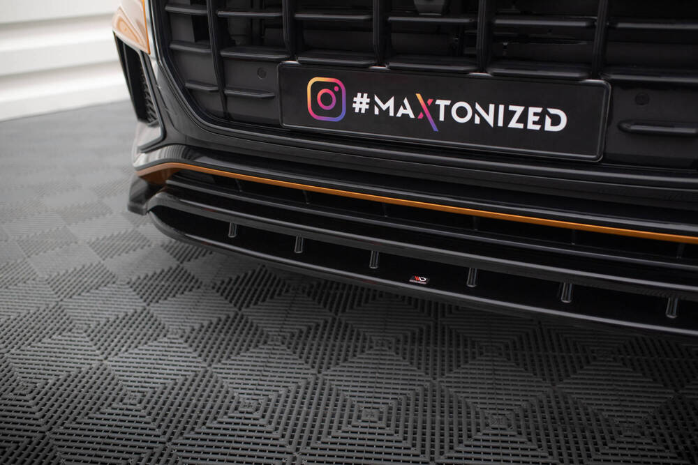 Voorspoiler passend voor Audi Q8 S-Line / SQ8 Maxton Glans Zwart