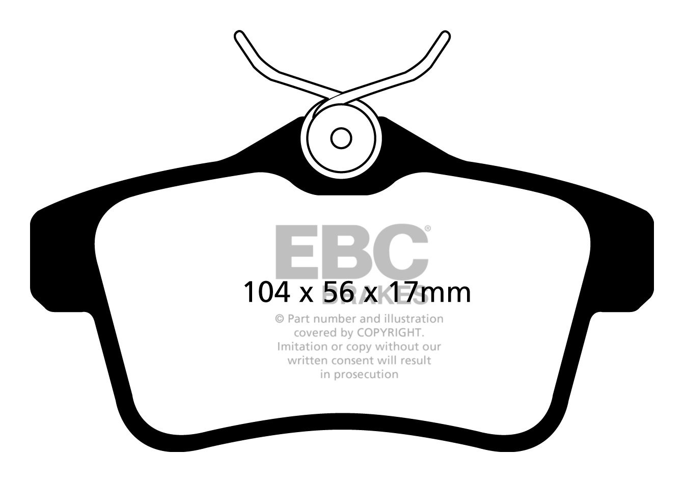 EBC Brakes PEUGEOT 5008 1.6 TD 2009-.. Remblokken achterzijde