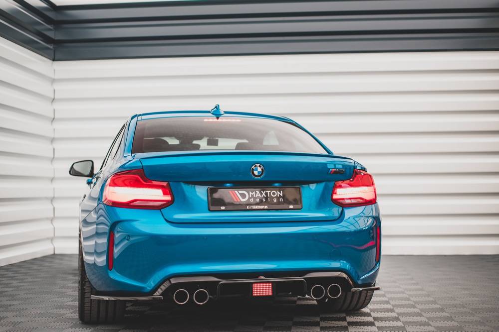 Diffuser passend voor BMW M2 F87 Maxton Glans Zwart