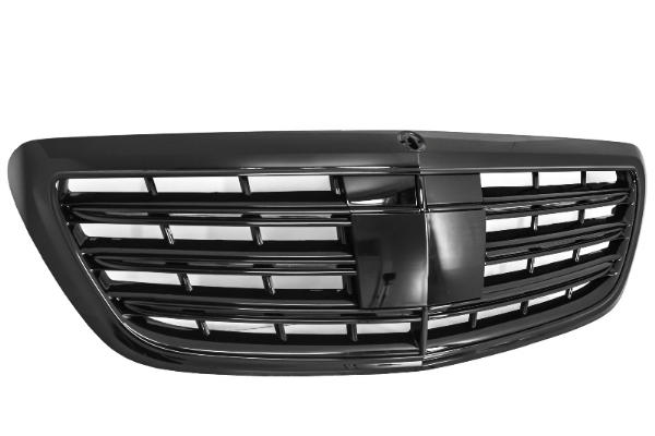 Grill passend voor Mercedes W222 S65 Design Glans Zwart