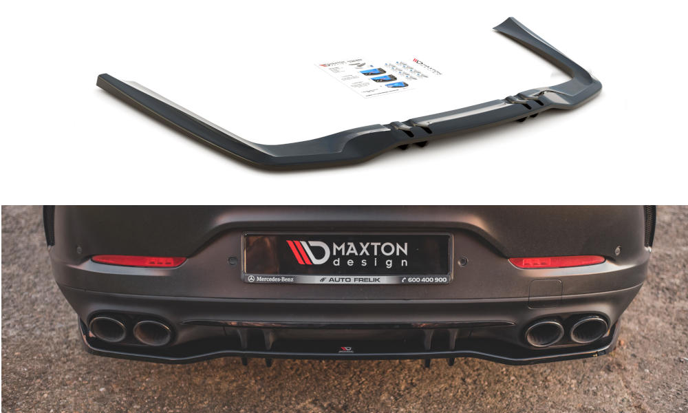 Achter Diffuser passend voor Mercedes-AMG GT 53 4 Deurs Coupe Glans Zwart
