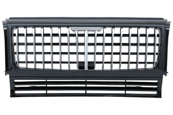 Grill passend voor Mercedes W463 G-Klasse 90-14 GT-R Panamericana Design Piano Zwart/Chroom