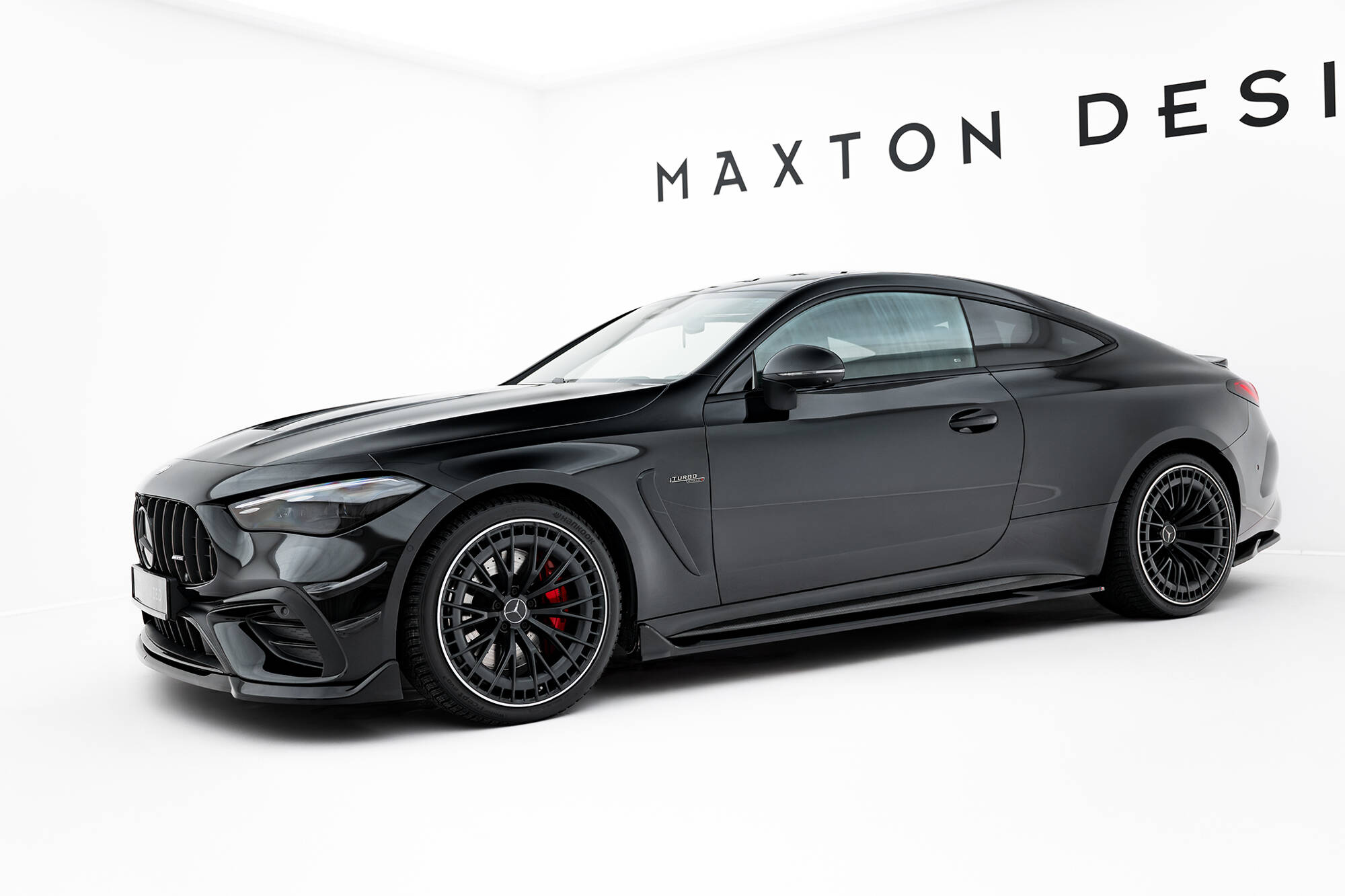 Zijskirts passend voor Mercedes-AMG CLE 53 / AMG-Line C236 Maxton Glanzend zwart