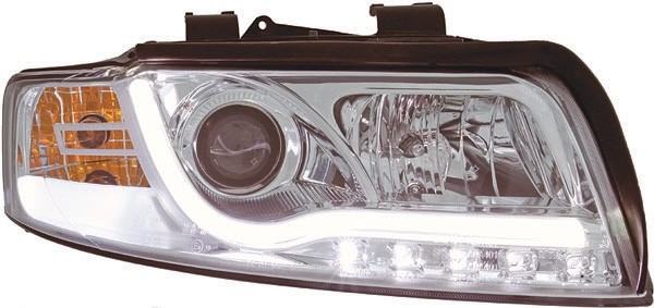 Koplampen passend voor Audi A4 8E 00-04 Tube Light LED Chroom