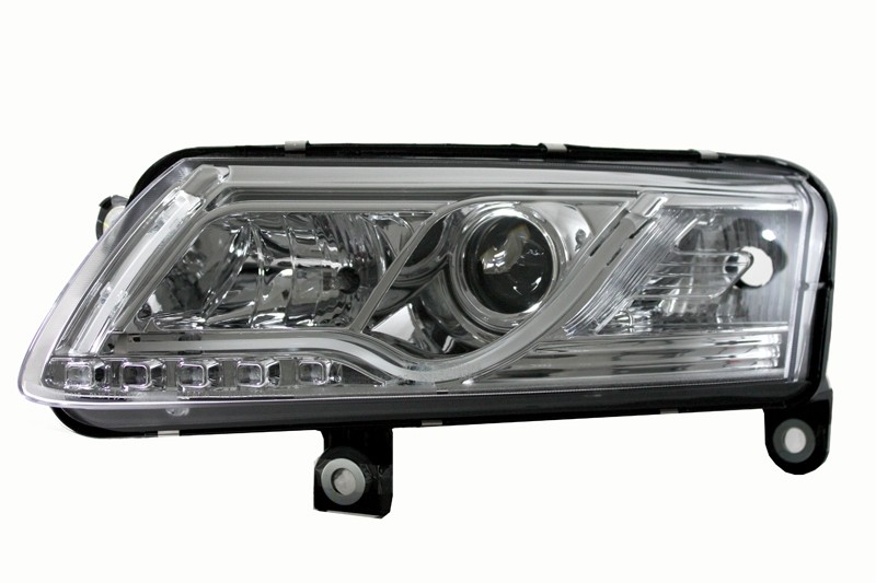 Koplampen passend voor Audi A6 4F 04-08 Tube Light LED Chroom