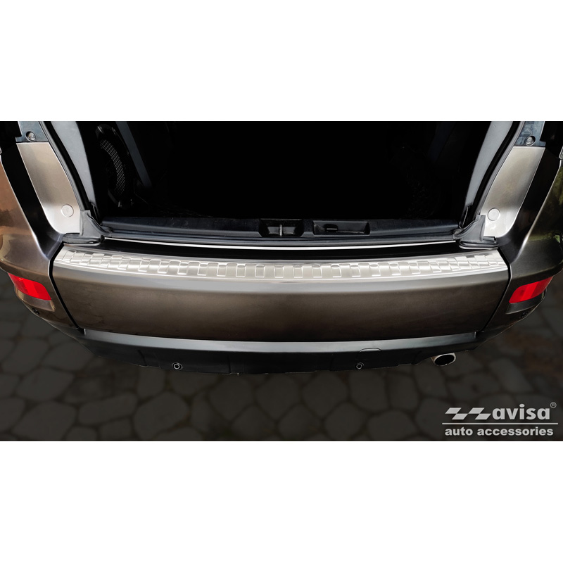 RVS Achterbumperprotector  Mitsubishi Outlander II 2006-2012 / Peugeot 4007 2007-2012 / Citroën C-Crosser 2007-2012 'Ribs'