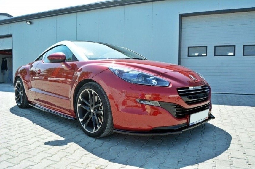 Voorspoiler Peugeot RCZ Maxton Design glans zwart V.1 Facelift