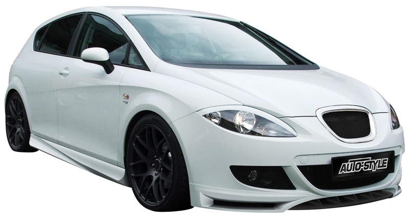 Voorspoiler passend voor Seat Leon 1P 05-09 excl. FR/Cupra (ABS)
