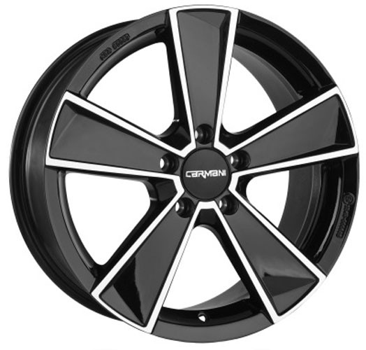 Carmani CA10 Flash 7x16 5x120 ET31 black polish Velgen